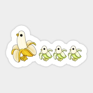 Ducks in a row Sticker